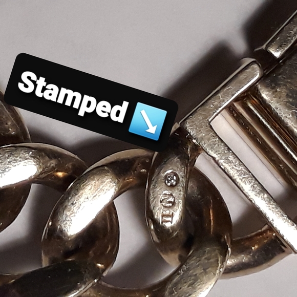 Nadri Bracelet Pave Crystals Authentic 7.5 long. Trendy Links HTF! - Picture 8 of 16